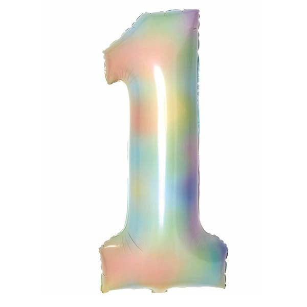 Any single 34" number balloon themed on a base & Personalised