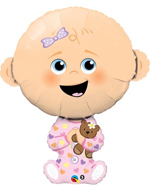 24" Baby Foil & Latex Balloon Bouquet (various Options)