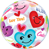 Single Themed Printed 24" Deco Bubble Balloon and Links including Balloon Base