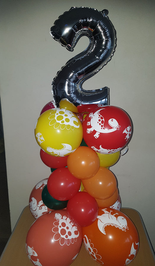 16" Numbers Or Letter On A balloon Stack