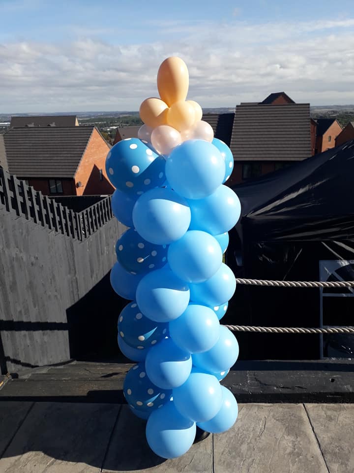 4Ft Baby Bottle Latex balloon Column (Various Options)