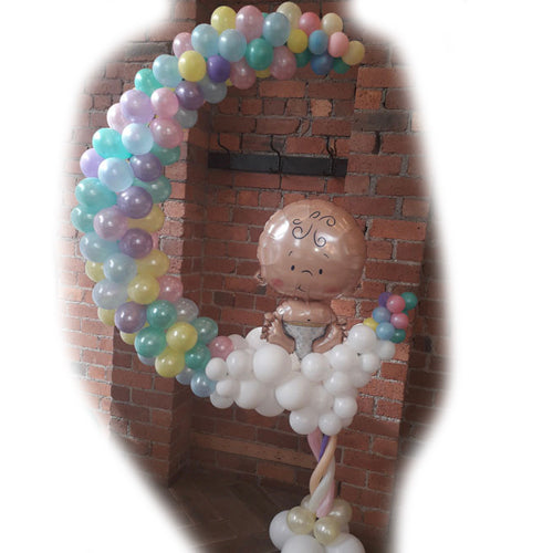 Beautiful Baby On The Moon balloon Stand