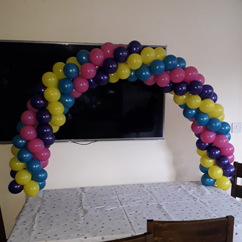 Airfilled Balloon Cake Table Arch