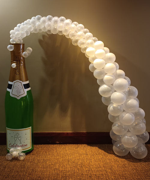 6ft Champagne Balloon Bottle Arch Ideal for any occasion