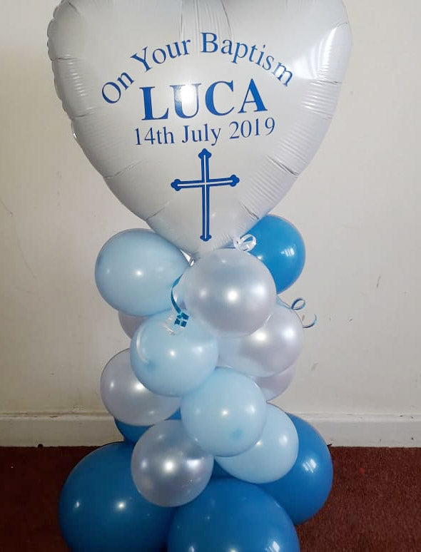 Personalised 18" Plain Foil On A Balloon Stack.