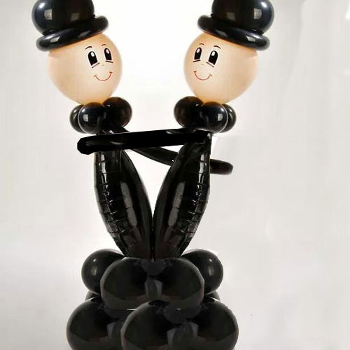 Dancing Wedding Balloon Characters 2ft high - Great Gift Idea
