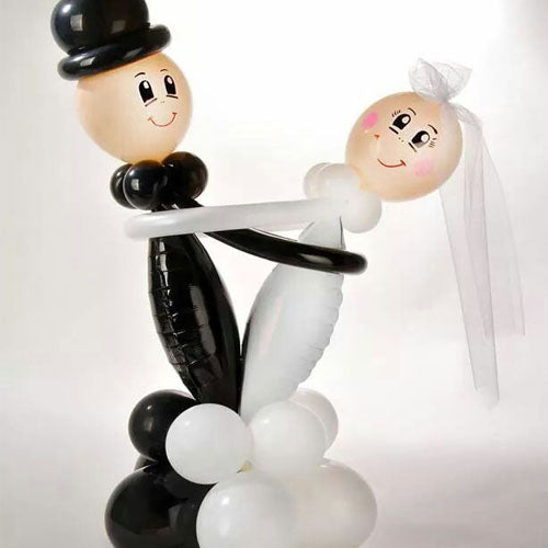 Dancing Wedding Balloon Characters 2ft high - Great Gift Idea