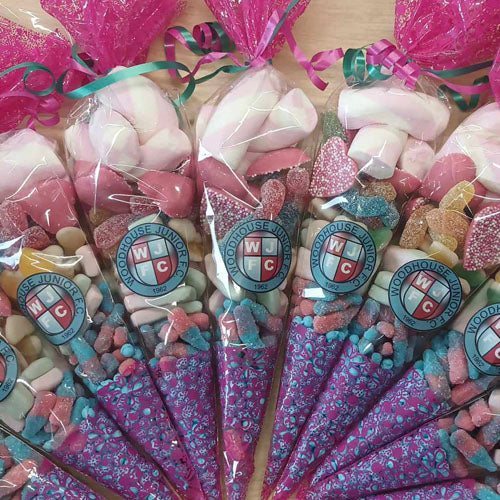 Personalised Party Sweet Cones X6 (price shown 6 bags)