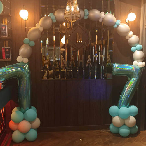 34" Number or Letter Link balloon Arch