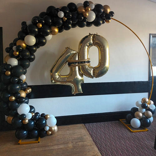 Half Hoop with Organic Balloon Garland - Various Options