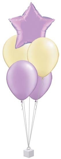 Choice of any 18" foil & four latex helium filled Bouquet - Ideal any occasion (Various Options)