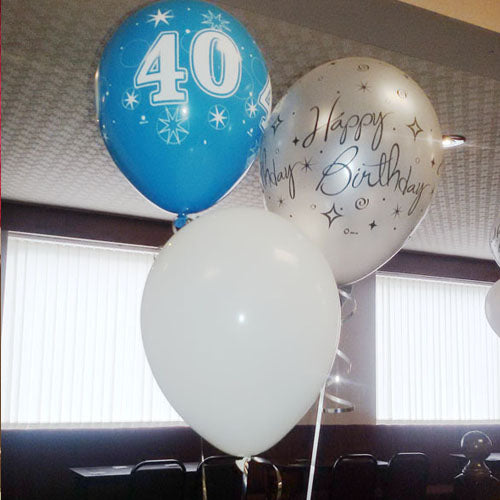 Three Latex Helium Balloons Bouquet Ideal for any Occasion