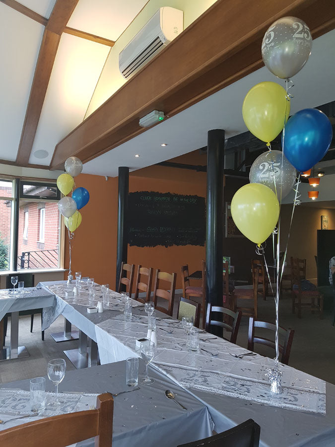 Five Latex Helium Balloons In a Bouquet