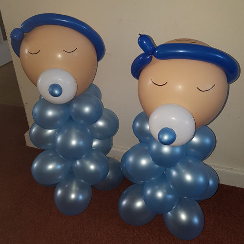 Sleeping Balloon Baby In A Snug balloon stack (Various Options)