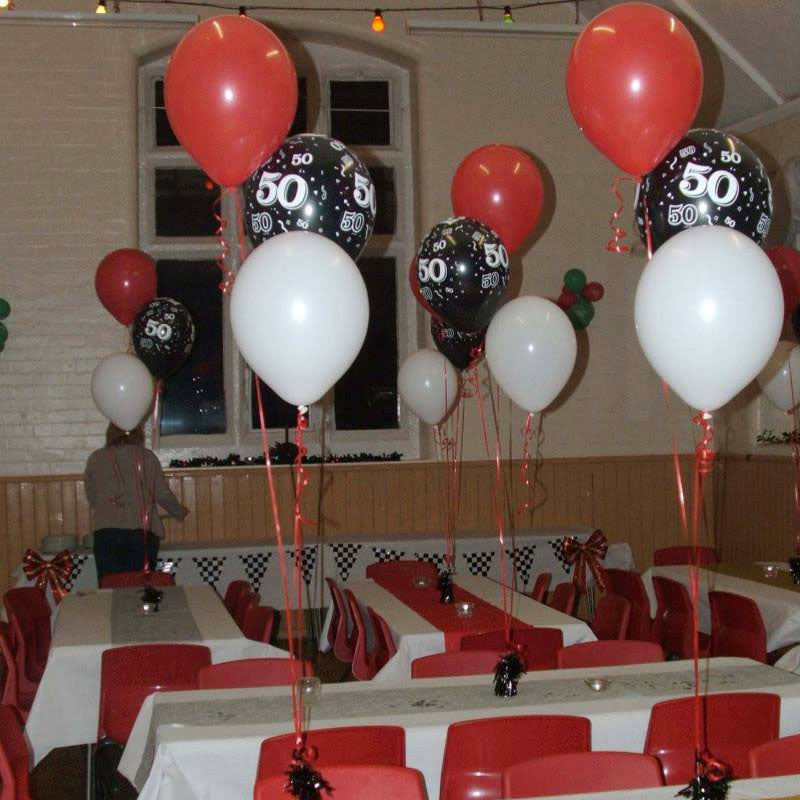 Three Latex Helium Balloons Bouquet