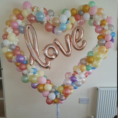 6ft Heart Feature Balloon - (Various Options)