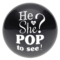 3ft Single Latex Gender Reveal Balloon - Helium Filled