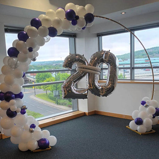 Half Hoop with Organic Balloon Garland - Various Options