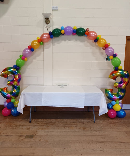 34" Number or Letter Link balloon Arch