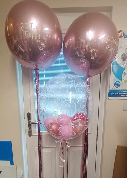 Single 16" Orbz With Foil Tail ideal for any occasions (Various Options)