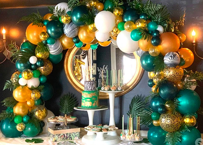 Organic Balloon Cake Table Arch