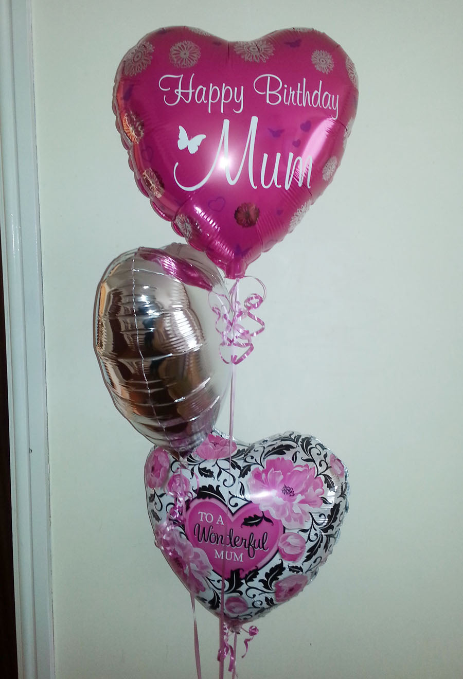 Choice of any three 18" foils in a helium balloon bouquet ideal for any occasion (Various Options)