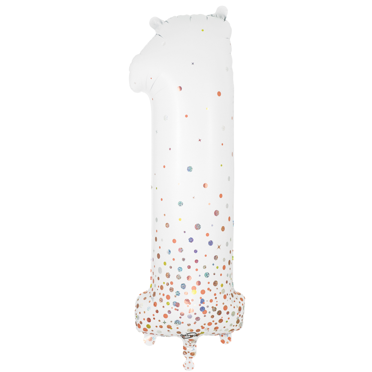 Any Single bubble balloon with one 34" number air filled on a balloon base