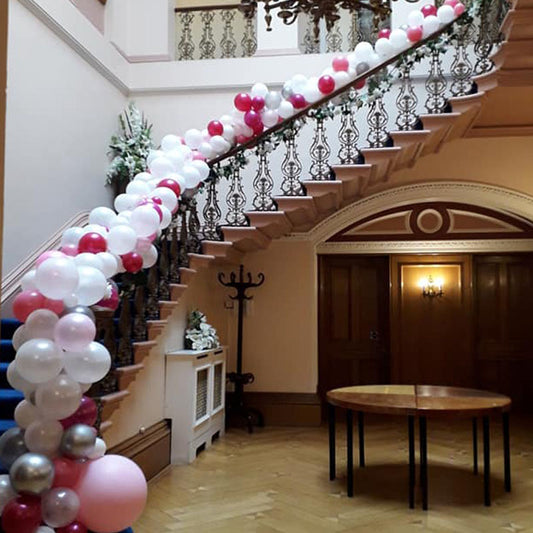 Organic Balloon Stair Case Garland