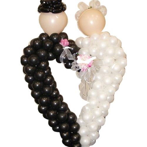 5ft Wedding Couple Heart Feature Balloon (various options)