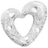 Any 36" Foil Balloon On Latex Base - Hearts Desire Balloon Decoration