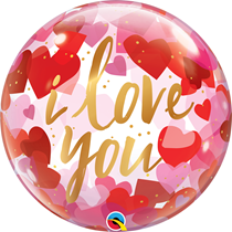 Single Themed Printed 24" Deco Bubble Balloon and Links including Balloon Base