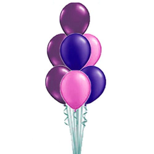 Seven Latex Helium Balloons Bouquet