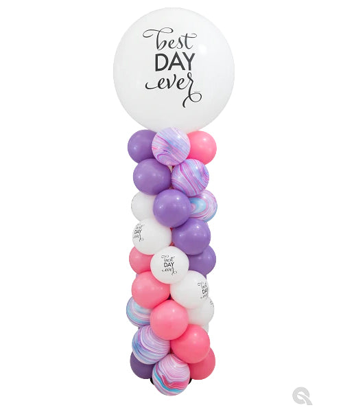 Any 3ft Round Balloon on a latex balloon column