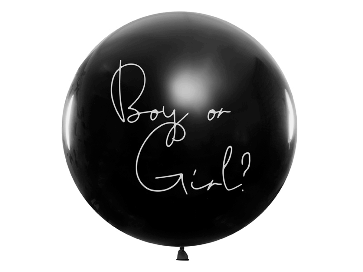 Gender Reveal Balloon Question Mark with 3ft balloon inside