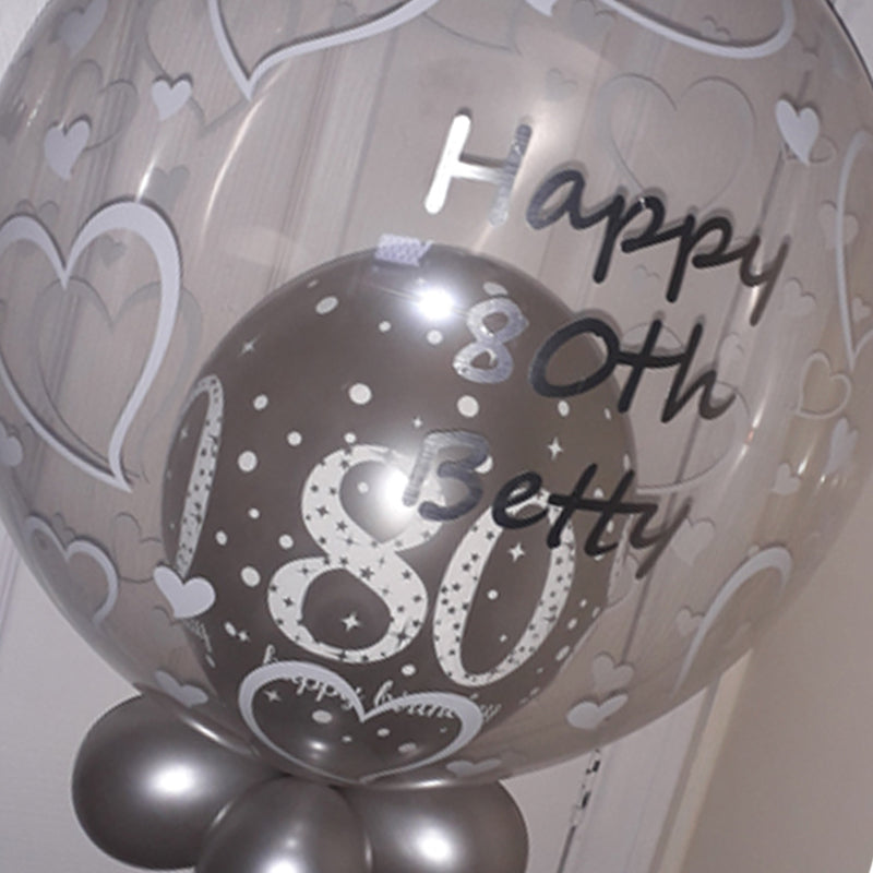 Gift Air Balloon With Deco Bubble