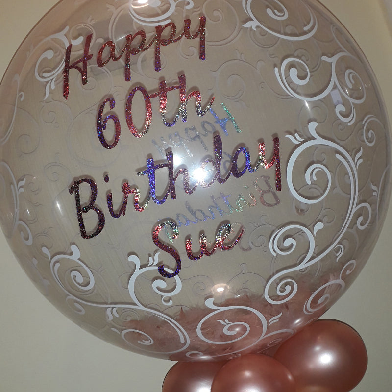 Gift Air Balloon With Deco Bubble