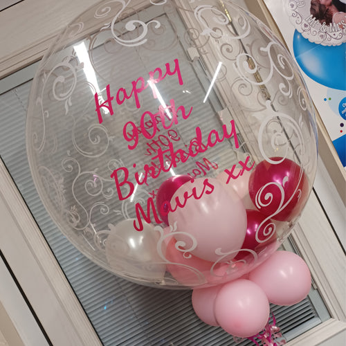 Gift Air Balloon With Deco Bubble