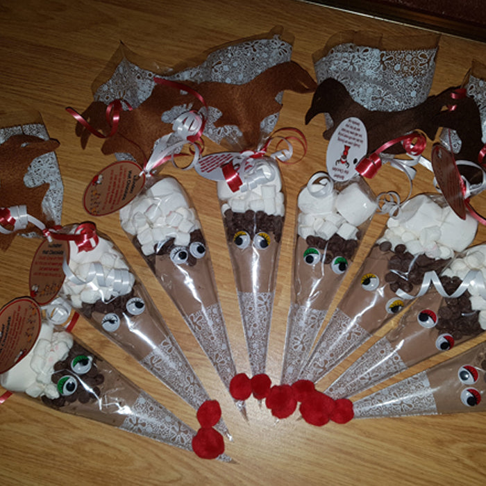 Hot Chocolate Christmas Cones x6off