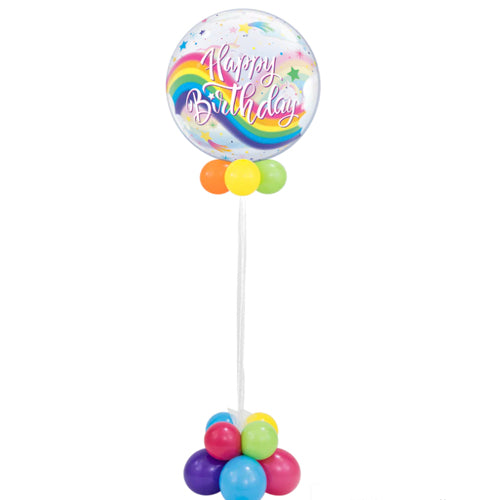 Any Single Printed Deco Bubble Balloon On A Base