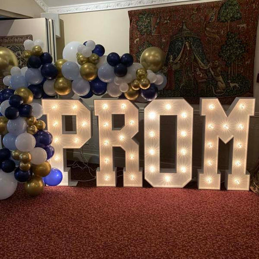 4ft Light Up "PROM" Letters