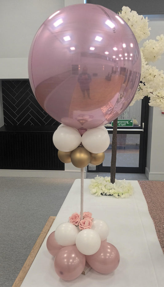 Single 16" Orbz Air filled Balloon on a stand (each) - Ideal for any occasion (Various Options)