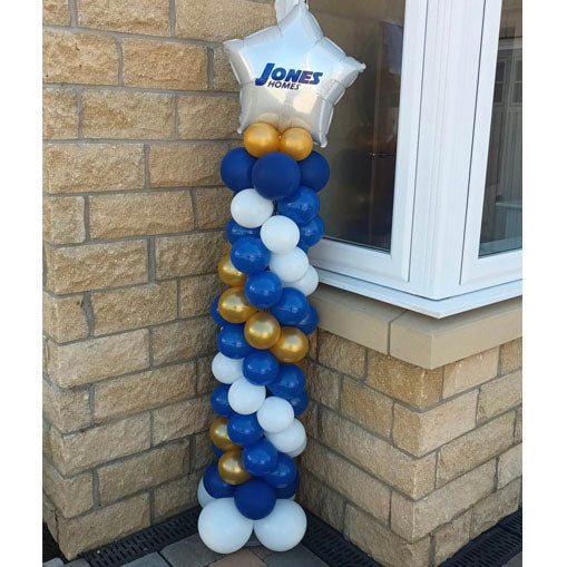 Any 18" Foil On A Latex air-filled balloon Column