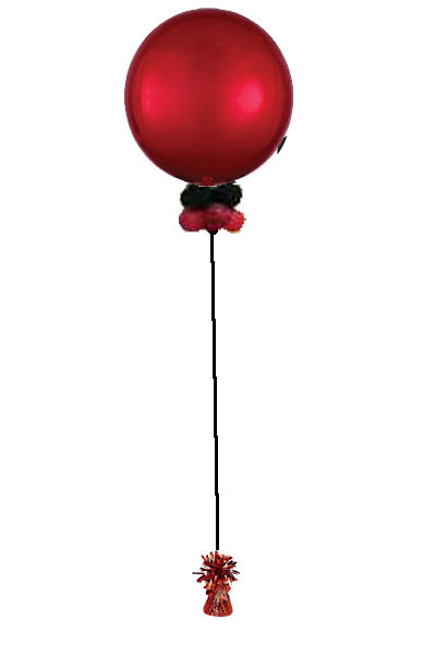 Single 16" Orbz Foil Helium Balloon with collars & weights