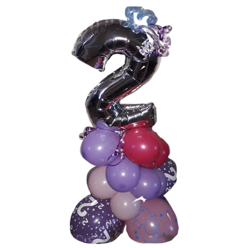 16" Numbers Or Letter On A balloon Stack