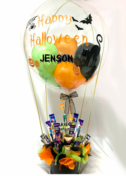 Halloween Air balloon with Deco Bubble & Personalised