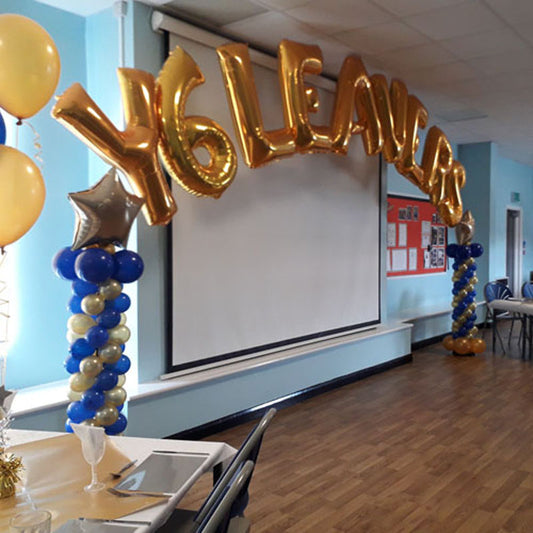 Letter or number Balloon Arch with Two Columns - Ideal For any occasion